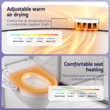 Cefito Electric Bidet Toilet Seat Cover Heated Warm Water Dryer LED Night Light - Cefito