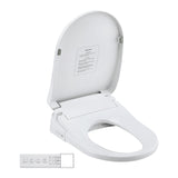 Cefito Smart Electric Bidet Toilet Seat Wireless Remote Heated Dryer Auto Wash - Cefito