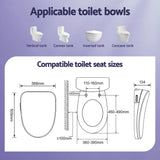 Cefito Smart Electric Bidet Toilet Seat Wireless Remote Heated Dryer Auto Wash - Cefito