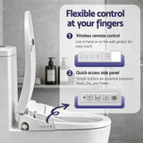 Cefito Smart Electric Bidet Toilet Seat Wireless Remote Heated Dryer Auto Wash - Cefito