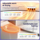 Cefito Smart Electric Bidet Toilet Seat Wireless Remote Heated Dryer Auto Wash - Cefito