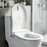 Cefito Electric Bidet Toilet Seat Washing Without Power Heated D-Shape Air Dryer - Cefito