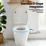 Cefito Non Electric Bidet Toilet Seat O-Shape Dual Nozzle Soft Close WaterMark DIY - Cefito