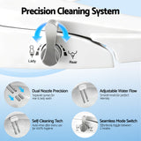 Cefito Non Electric Bidet Toilet Seat D-Shape Dual Nozzle Soft Close WaterMark DIY - Cefito