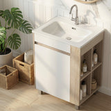 Cefito Vanity Unit 835mm Basin Bathroom Cabinet Side Storage Free Standing Sink - Cefito