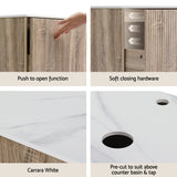 Cefito Vanity Unit 915mm with Basin Oak - Cefito