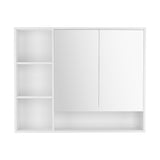 Cefito Bathroom Mirror Cabinet 100CM Vanity Medicine Wall Mounted Storage White - Cefito