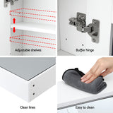 Cefito Bathroom Mirror Cabinet 100CM Vanity Medicine Wall Mounted Storage White - Cefito