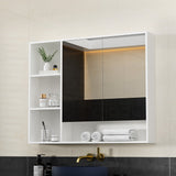 Cefito Bathroom Mirror Cabinet 100CM Vanity Medicine Wall Mounted Storage White - Cefito