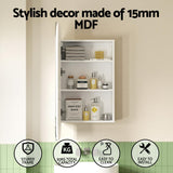 Cefito Bathroom Mirror Cabinet Medicine Shaving Arch Wall Hung 450x900mm White - Cefito