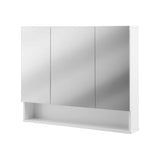 Cefito Bathroom Mirror Cabinet Medicine Adjustable Shelves Wall Hung 900x750mm White - Cefito