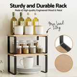 Cefito Set of 2 Kitchen Storage Shelves Rack Cupboard Cabinet Organiser - Cefito