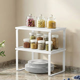 Cefito Kitchen Storage Shelves Rack Cupboard Cabinet Organiser Set of 2 - Cefito