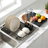 Cefito Dish Drying Rack for Kitchen Storage Organisation Kitchen Sink Organiser Dish Drainer - Cefito