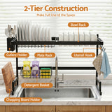 Cefito 65cm Dish Drying Rack for Kitchen Storage Organisation Kitchen Sink Organiser Dish Drainer