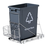 Cefito Pull Out Bin Kitchen Cabinet Slide Garbage Rubbish Bins Basket 40L Grey - Cefito