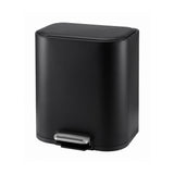 Cefito 20L Trash Bin Steel Pedal Bins Soft Close Kitchen Rubbish Waste Can Black - Cefito