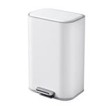 Cefito 30L Pedal Rubbish Bin Kitchen Trash Garbage Waste Can Soft Close White - Cefito