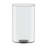 Cefito 30L Pedal Rubbish Bin Kitchen Trash Garbage Waste Can Soft Close White - Cefito