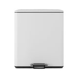 Cefito Pedal Bins Rubbish Bin Dual Compartment Waste Recycle Dustbins 40L White
