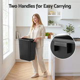 Cefito 35L Rubbish Bin Waste Dustbin Open Top Trash Can Kitchen Office Dark Grey - Cefito