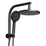 Cefito 9 Rain Shower Head Set Handheld Round High Pressure Black