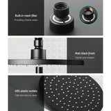 Cefito 9 Rain Shower Head Set Handheld Round High Pressure Black