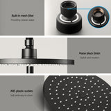 Cefito 9 Rain Shower Head Set Handheld Round High Pressure Mixer Tap Chrome Black - Cefito