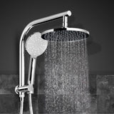 Cefito 9'' Rain Shower Head Set Handheld Round High Pressure Chrome
