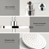 Cefito 9 Rain Shower Head Set Handheld Round High Pressure Twins Tap?hrome - Cefito