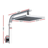 Cefito 8 Rain Shower Head Wall Arm Square High Pressure Chrome