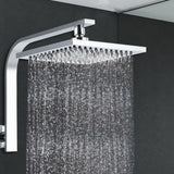 Cefito 8 Rain Shower Head Wall Arm Square High Pressure Chrome