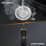 Cefito Kitchen Sink 45x45cm Granite Stone Sink Single Bowl Black - Cefito