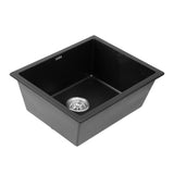Cefito Kitchen Sink 55x45cm Granite Stone Sink Single Bowl Black - Cefito