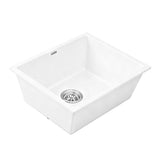 Cefito Kitchen Sink 55x45cm Granite Stone Sink Single Bowl White - Cefito