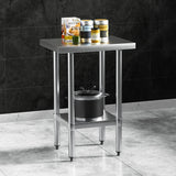 Cefito Stainless Steel Kitchen Benches Work Bench 610x457mm 431