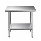 Cefito 914x762mm Stainless Steel Kitchen Bench 430