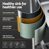 Cefito Stainless Steel Kitchen Bench Work Table with Sink Splashback 120cm - Cefito