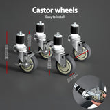 Cefito Stainless Steel Sink Bench Kitchen Work Benches Bowl Wheels 310