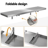Cefito Commercial Stainless Steel Wall Shelf Kitchen Storage Rack 1200x300mm - Cefito