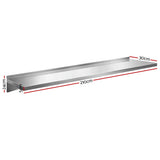 Cefito 2PCS 1200mm Stainless Steel Kitchen Wall Shelf Mounted Rack - Cefito
