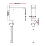 Cefito Bathroom Basin Mixer Tap Brass Faucet Vanity Laundry Sink Black - Cefito