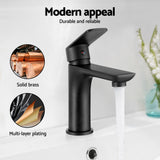 Cefito Bathroom Basin Mixer Tap Brass Faucet Vanity Laundry Sink Black - Cefito