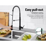 Cefito Kitchen Mixer Tap Pull Down 2 Modes Sink Faucet Basin Laundry Black - Cefito