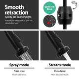 Cefito Kitchen Mixer Tap Pull Down 2 Modes Sink Faucet Basin Laundry Black - Cefito