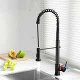 Cefito Kitchen Mixer Tap Pull Down 2 Modes Sink Faucet Basin Laundry Black - Cefito