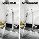 Cefito Kitchen Mixer Tap Pull Out Round 2 Mode Sink Basin Faucet Swivel WELS Chrome - Cefito