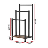 3 Tier Towel Rack Rail Freestanding Holder Bathroom Organizer Laundry Drying Bar - Cefito