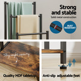 3 Tier Towel Rack Rail Freestanding Holder Bathroom Organizer Laundry Drying Bar - Cefito