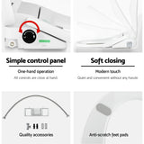 Cefito Non Electric Bidet Toilet Seat Cover Bathroom Spray Water Wash D Shape - Cefito